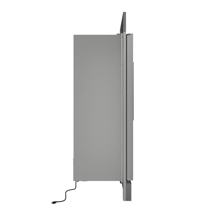 FORNO Maderno 32" 13.6 cu.ft. Left Swing Convertible Refrigerator and Freezer with Modern Trim Kit in Stainless Steel- FFFFD1722-32LSG FORNO