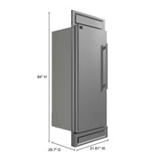 FORNO Maderno 28" Built-In Convertible Refrigerator, 13.6 cu.ft. Right Swing with Decorative Grill - 32" Wide, FFFFD1722-32LS FORNO