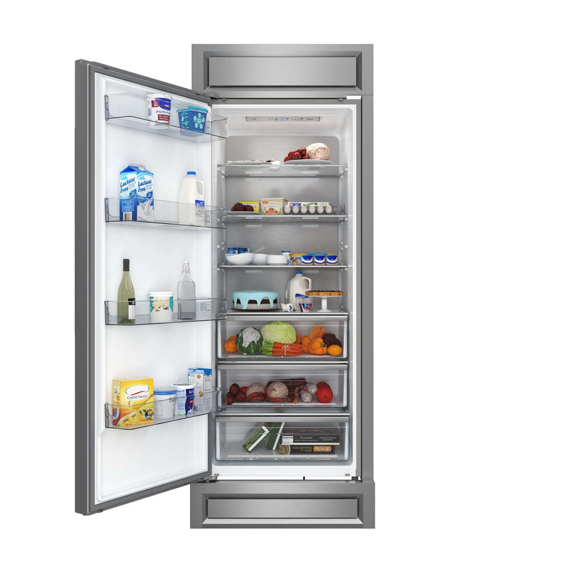 FORNO Maderno 28" Built-In Convertible Refrigerator, 13.6 cu.ft. Right Swing with Decorative Grill - 32" Wide, FFFFD1722-32LS FORNO