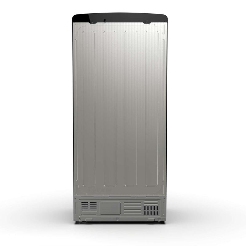 FORNO Luigi 18 cu.ft. French Door Refrigerator Black, Antique Brass Handles, FFFFD1791-33BLK FORNO