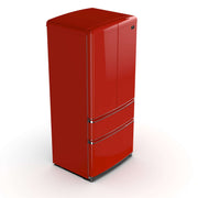FORNO Luigi 18 cu.ft. French Door Refrigerator Red, Handle-Free Design, FFFFD1791-33RED FORNO