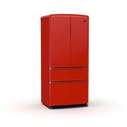 FORNO Luigi 18 cu.ft. French Door Refrigerator Red, Handle-Free Design, FFFFD1791-33RED FORNO