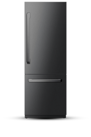 30" Built-In Refrigerator and Freezer With Ice-Maker and Water Dispenser - Black Stainless Steel Induction Hardware