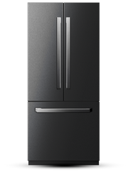 36" French Door Built-In Refrigerator with Freezer, Ice-Maker and Water Dispenser - Black Stainless Steel Induction Hardware