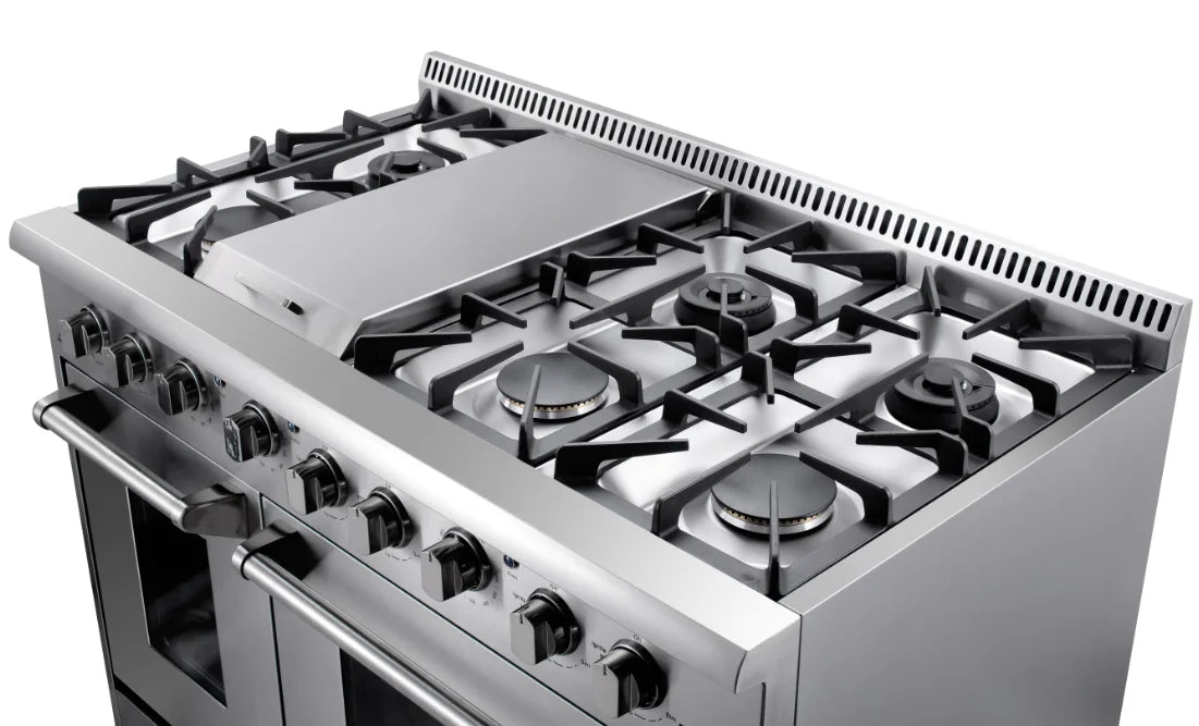 MasterChef Pro Series 6-Burner Gas Range with Dual Ovens