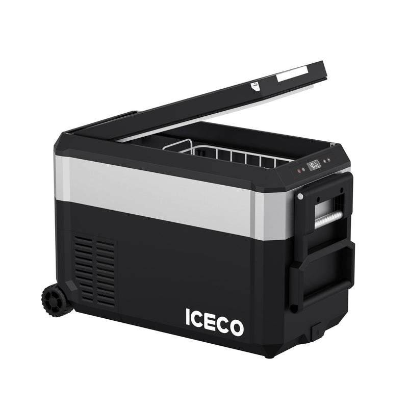 JP40 PRO Single Zone Portable Freezer With Cover - Silver | ICECO | 40 LT Inca Overland Outfitters
