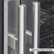 36-Inch Heating Glass Dual Door Built In Beverage Fridge KingsBottle.com