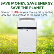 Whynter ARC-12SDH Portable Air Conditioner 12,000 BTU – Dual Hose, Heater, Dehumidifier | Cools & Heats Up to 400 sq. ft. Whynter