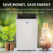 Whynter ARC-1030WN Portable Air Conditioner 12,000 BTU – Inverter, Dual Hose, WiFi, Dehumidifier | Cools Up to 500 sq. ft. Whynter