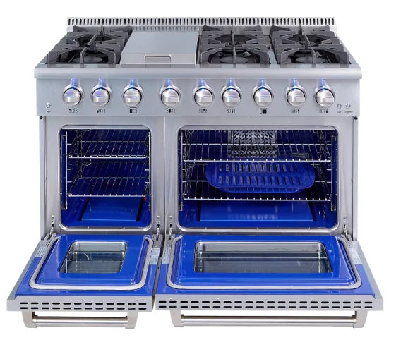 MasterChef Pro Series 6-Burner Gas Range with Dual Ovens