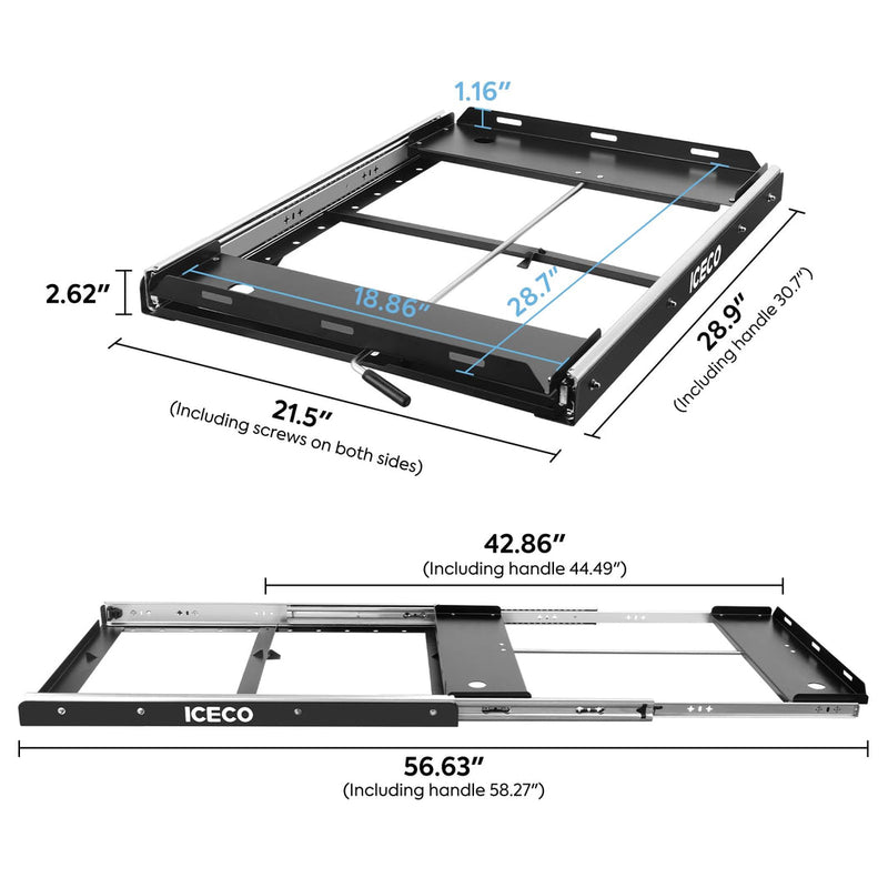 APL55/VL60PRO Slide Mount | ICECO Inca Overland Outfitters