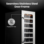 Whynter BSR-033SW 15” Built-In Wine Refrigerator – 33 Bottle Stainless Steel Undercounter Wine Fridge with Digital Control, Lock & Carbon Filter Whynter