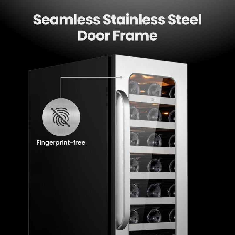 Whynter BSR-033SW 15” Built-In Wine Refrigerator – 33 Bottle Stainless Steel Undercounter Wine Fridge with Digital Control, Lock & Carbon Filter Whynter