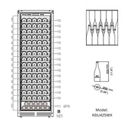 Ultimate Wine & Beverage Upright Refrigerator Combo with Low-E Glass Door KingsBottle.com