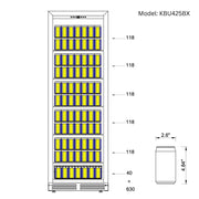 Ultimate Wine & Beverage Upright Refrigerator Combo with Low-E Glass Door KingsBottle.com