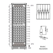 Upright Wine & Beverage cooler Combo With Triple Temp. Zones KingsBottle.com