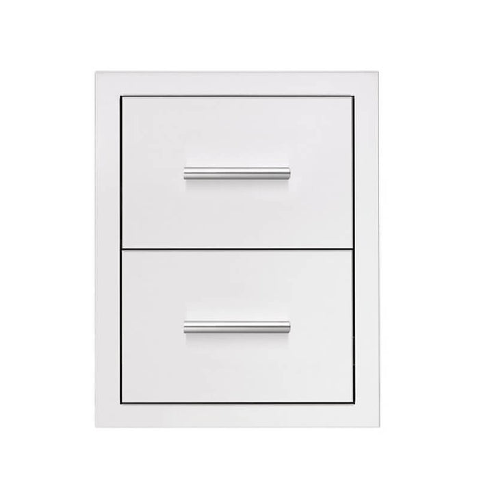 Summerset 17 Inch Stainless Steel Masonry Double Drawer - DR2-17M