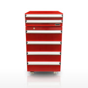 Whynter TBR-185SR 1.8 cu. ft. Portable Toolbox Refrigerator with 2-Drawers and Lock in Red Stainless Steel with Casters Whynter