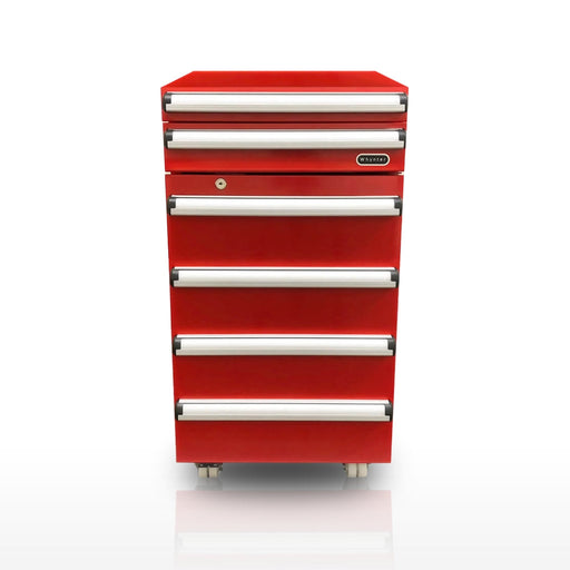 Whynter TBR-185SR 1.8 cu. ft. Portable Toolbox Refrigerator with 2-Drawers and Lock in Red Stainless Steel with Casters Whynter