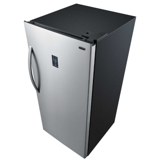 Whynter - 13.8 cu.ft. Energy Star Digital Upright Convertible Deep Freezer / Refrigerator  - Stainless Steel | UDF-139SS