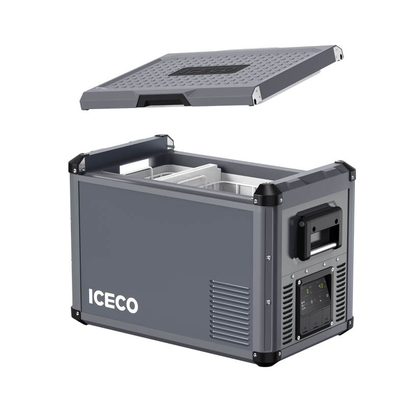 VL45ProD Dual Zone Portable Freezer - Gray | ICECO Inca Overland Outfitters