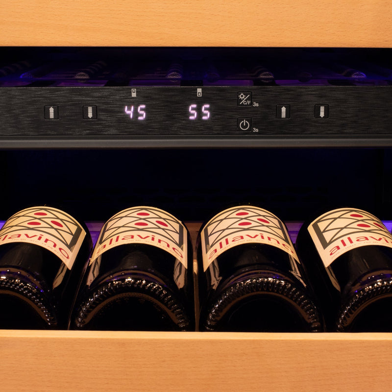101 Bottle Dual Zone Panel Ready Wine Refrigerator Allavino