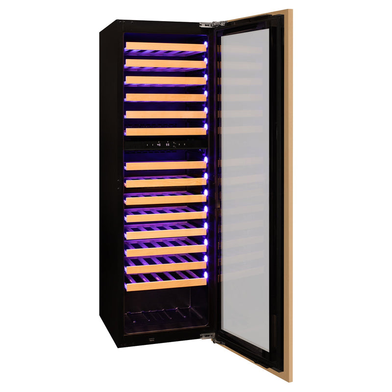 101 Bottle Dual Zone Panel Ready Wine Refrigerator Allavino