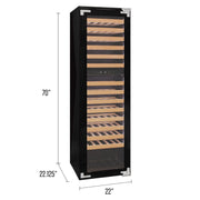 101 Bottle Dual Zone Panel Ready Wine Refrigerator Allavino