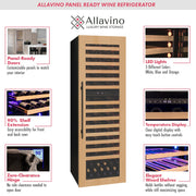101 Bottle Dual Zone Panel Ready Wine Refrigerator Allavino