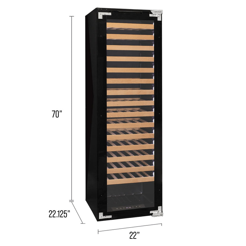 107 Bottle Single Zone Panel Ready Wine Refrigerator Allavino