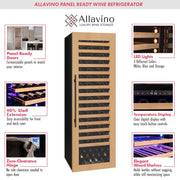 107 Bottle Single Zone Panel Ready Wine Refrigerator Allavino