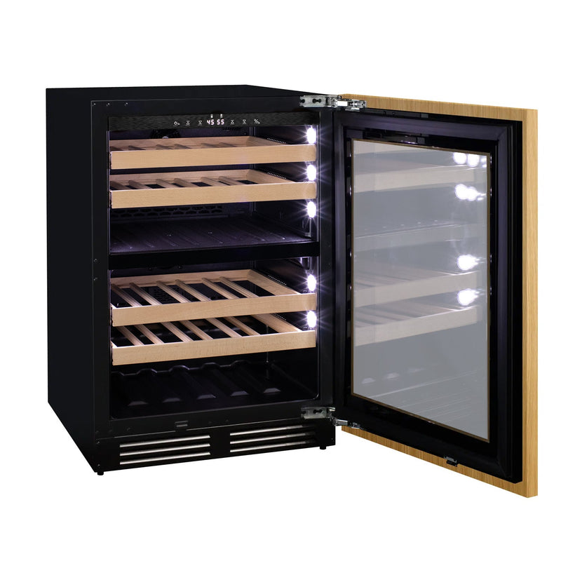 24" Wide Dual Zone Panel Ready Wine Refrigerator Allavino