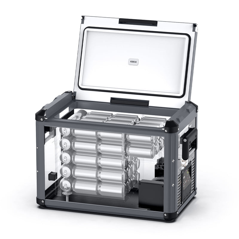VL45ProS Gray Single Zone Portable Fridge Freezer | ICECO | 45 LT Inca Overland Outfitters