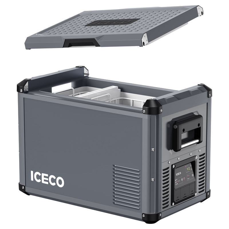 VL45ProS Gray Single Zone Portable Fridge Freezer | ICECO | 45 LT Inca Overland Outfitters