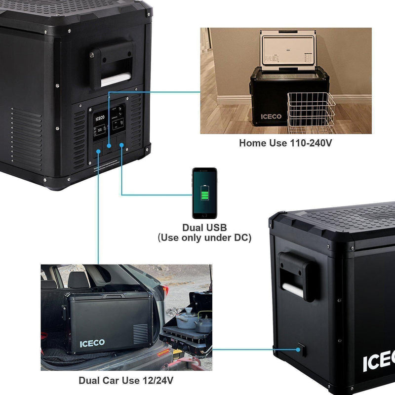 VL45ProS Single Zone Portable Fridge Freezer | ICECO | 45 LT Inca Overland Outfitters