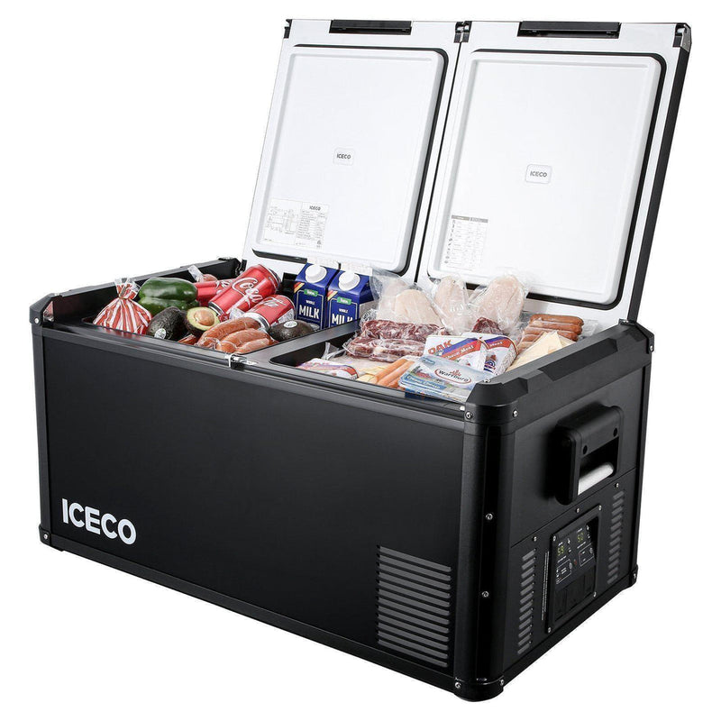 VL90ProD Dual Zone RV 12 volt Fridge Plug in Cooler | ICECO | 90 LT Inca Overland Outfitters