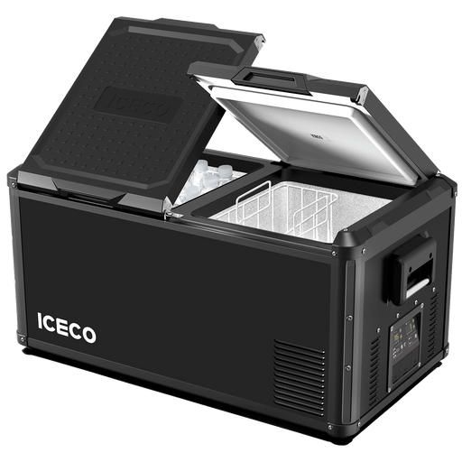 VL90ProD Dual Zone RV 12 volt Fridge Plug in Cooler | ICECO | 90 LT Inca Overland Outfitters