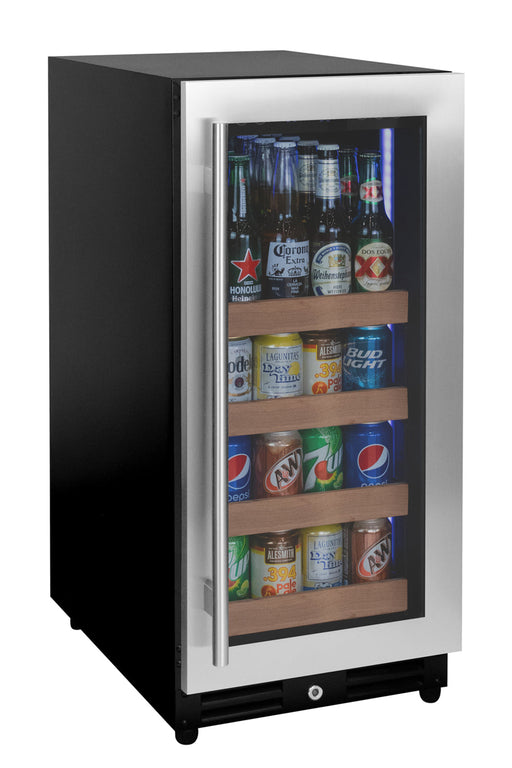 15" Wide Reserva Series Stainless Steel Right Hinge Beverage Center Allavino
