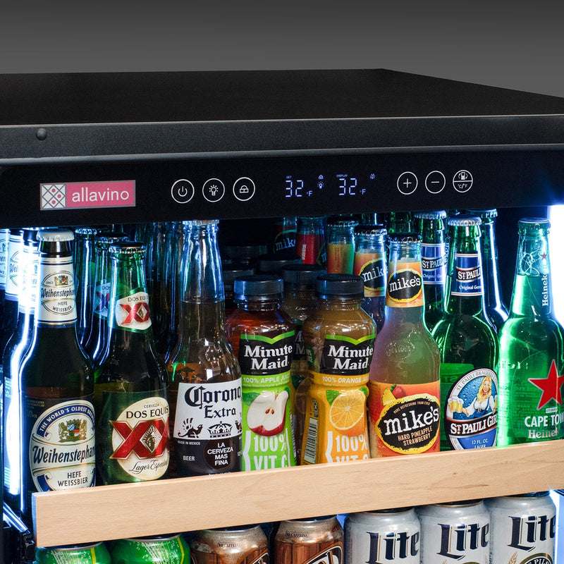 Reserva Series Stainless Steel Side-by-Side Beverage Center Allavino