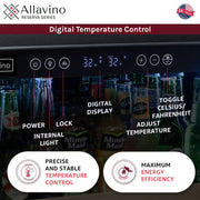 24" Wide Reserva Series Stainless Steel Right Hinge Beverage Center Allavino