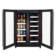 Reserva Series 24" Wide Two Door Stainless Steel Wine Refrigerator/Beverage Center Allavino