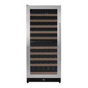 Reserva Series 119 Bottle 55" Tall Dual Zone Left Hinge Stainless Steel Wine Refrigerator Allavino