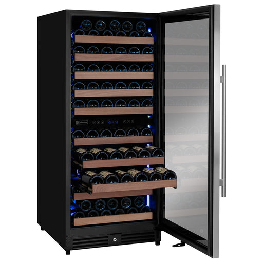 Reserva Series 119 Bottle 55" Tall Dual Zone Right Hinge Stainless Steel Wine Refrigerator Allavino