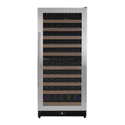 Reserva Series 119 Bottle 55" Tall Dual Zone Right Hinge Stainless Steel Wine Refrigerator Allavino