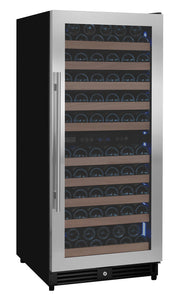 Reserva Series 119 Bottle 55" Tall Dual Zone Right Hinge Stainless Steel Wine Refrigerator Allavino