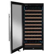 Reserva Series 119 Bottle 55" Tall Single Zone Left Hinge Stainless Steel Wine Refrigerator Allavino
