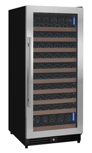 Reserva Series 119 Bottle 55" Tall Single Zone Right Hinge Stainless Steel Wine Refrigerator Allavino