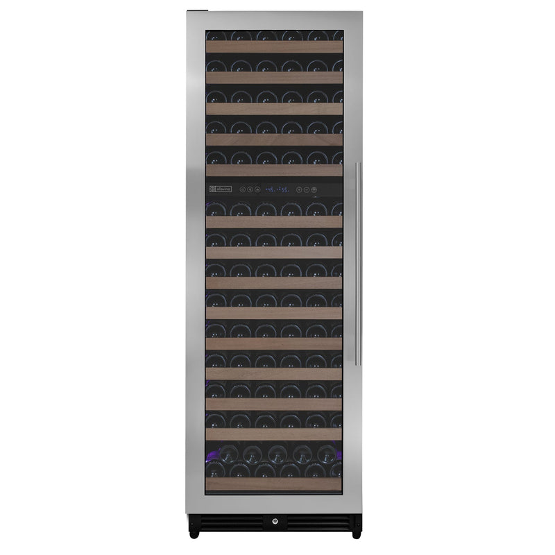 Reserva Series 154 Bottle 71" Tall Dual Zone Left Hinge Stainless Steel Wine Refrigerator Allavino