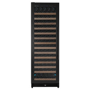 Reserva Series 163 Bottle 71" Tall Single Zone Left Hinge Black Metal Wine Cooler Refrigerator Allavino