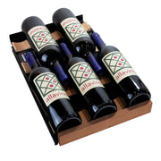 15" Wide Reserva Series 30 Bottle Dual Zone Black Right Hinge Wine Refrigerator Allavino